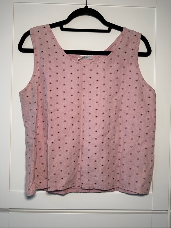 cut loose Tops - Cut Loose Vintage Y2K Eyelet Pink Tank Top Cottage Fairy Boho Chic Summer Pastel